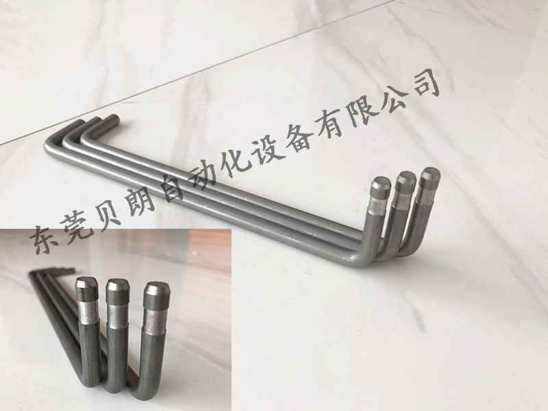 千斤頂手搖（yáo）臂杆倒角切槽折彎一（yī）次成型